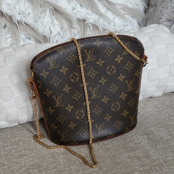 Louis Vuitton Drouot Monogram Shoulder bag Crossbody bag.. Authentic!! - Picture 1 of 15
